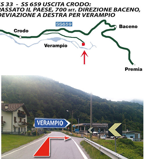 Mappa con le indicazioni per raggiungere il Ristorante Pizzeria Campagna a Verampio, Baceno, nella Val Formazza